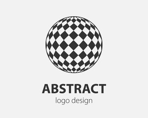 Sphere vector logo design template for business. Global icon.