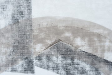 abstract composition with various shades of grey chalk