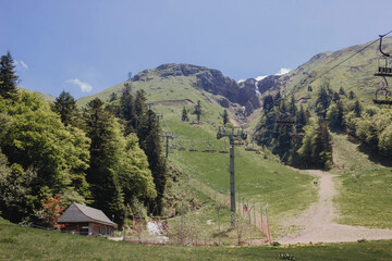 mountain hut in the mountains