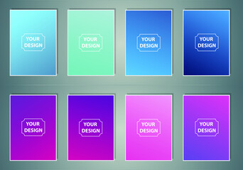 Modern vibrant gradient background. Creative template for design, cover, banner, poster, mobile app