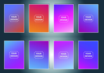 Modern vibrant gradient background. Creative template for design, cover, banner, poster, mobile app