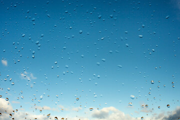 raindrops on window
