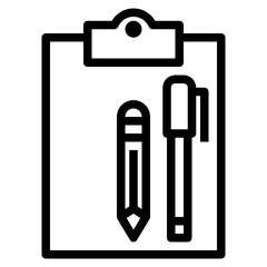 clipboard line icon