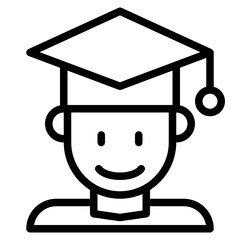 Student line icon