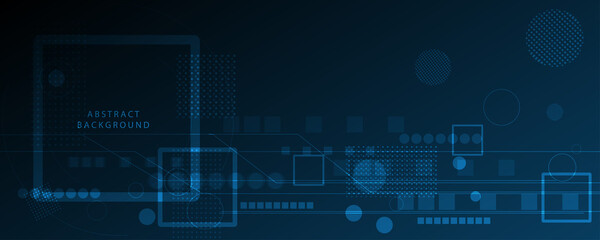 Vector illustration white gear wheel on circuit board, Hi-tech digital technology and engineering, Abstract futuristic- technology on blue color background