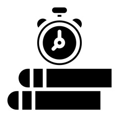 clock glyph icon