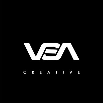 VSA Letter Initial Logo Design Template Vector Illustration