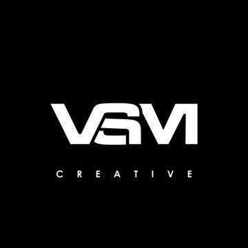 VSM Letter Initial Logo Design Template Vector Illustration