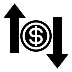 money glyph icon