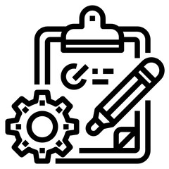 Clipboard outline icon