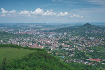 Fototapeta na wymiar View of Reutlingen from Schönbergturm