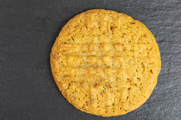 freshly baked peanut butter cookie