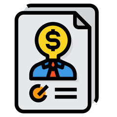 Human Resource filled outline icon