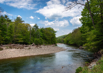 Fototapeta na wymiar Another view of the East Branch of the Neversink River near Claryville, NY!