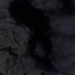 Background of black smoke from gas delivery truck