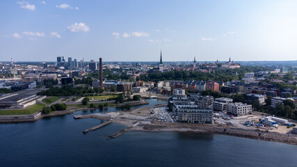 Fototapeta premium Aerial View of Tallinn, Estonia