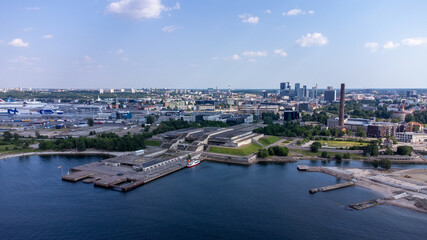 Aerial View of Tallinn, Estonia