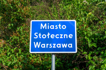Znak Miasto Stołeczne Warszawa - obrazy, fototapety, plakaty