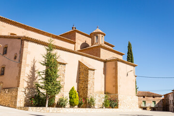 church of Saint John Baptist in Valdehorna, province of Zaragoza, Aragon, Spain