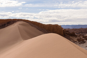 Fototapeta na wymiar Atacama Desert, Sand Dunes in Northern Chile
