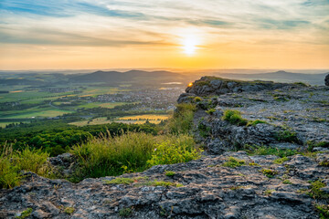 Bergblick Sonnenuntergang 2