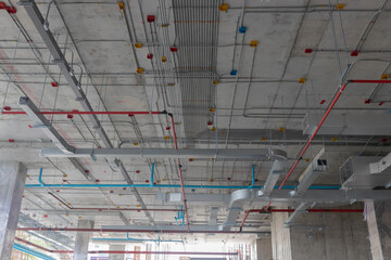 Typical installtion for mechanical and electrical system , MPE work ,firefighting springker system...