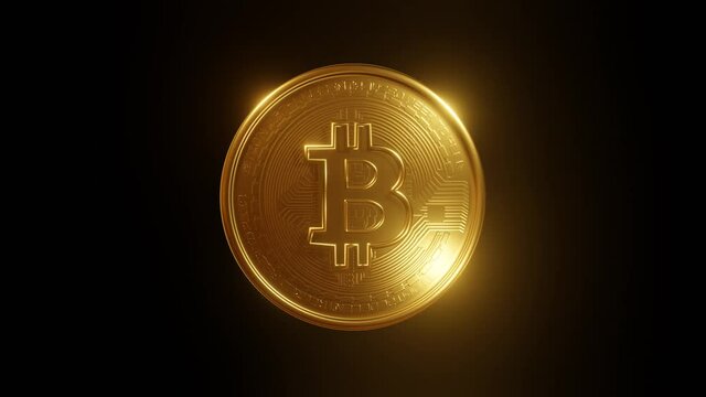 Cryptocurrency Bitcoin the future coin 3D Rendering