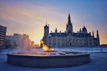 fountain in the city