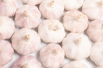 Garlic isolated on a white background.