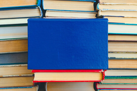 Old books close-up. Background with space to copy. Information for lovers of literature and reading books