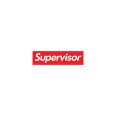 Supervisor logo or wordmark design