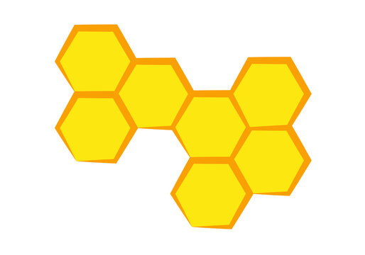 Icono de panal de abeja en fondo blanco.