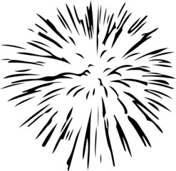 firework icon on white background