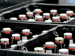 Bierflaschen mit Bügelverschluss
