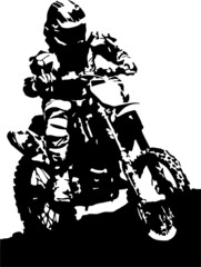 motorcycle vector illustration on background