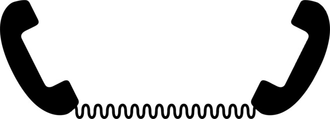 telephone vector on white background