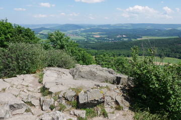 Aussicht von der Milseburg in der Rhön