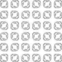 Vector geometric pattern. Repeating elements stylish background abstract ornament for wallpapers and backgrounds. pattern with Black and white color. 