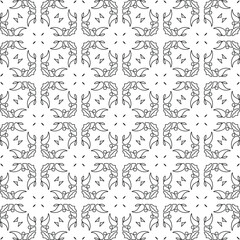 Vector geometric pattern. Repeating elements stylish background abstract ornament for wallpapers and backgrounds. pattern with Black and white color. 