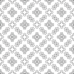Vector geometric pattern. Repeating elements stylish background abstract ornament for wallpapers and backgrounds. pattern with Black and white color. 