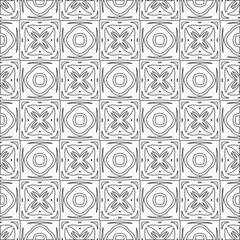 Vector geometric pattern. Repeating elements stylish background abstract ornament for wallpapers and backgrounds. pattern with Black and white color. 