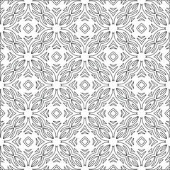 Vector geometric pattern. Repeating elements stylish background abstract ornament for wallpapers and backgrounds. pattern with Black and white color. 