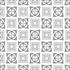 Vector geometric pattern. Repeating elements stylish background abstract ornament for wallpapers and backgrounds. pattern with Black and white color. 