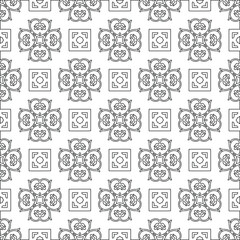Vector geometric pattern. Repeating elements stylish background abstract ornament for wallpapers and backgrounds. pattern with Black and white color. 