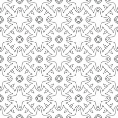 Vector geometric pattern. Repeating elements stylish background abstract ornament for wallpapers and backgrounds. pattern with Black and white color. 