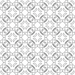 Vector geometric pattern. Repeating elements stylish background abstract ornament for wallpapers and backgrounds. pattern with Black and white color. 