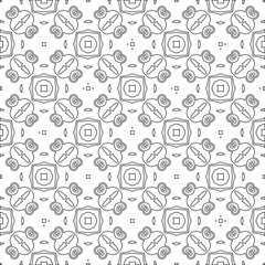 Vector geometric pattern. Repeating elements stylish background abstract ornament for wallpapers and backgrounds. pattern with Black and white color. 