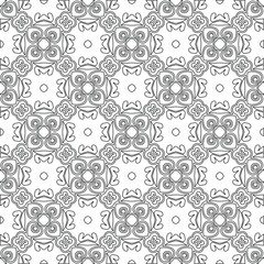 Vector geometric pattern. Repeating elements stylish background abstract ornament for wallpapers and backgrounds. pattern with Black and white color. 