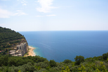 Beautiful view from the hill to the sea and the surrounding area.