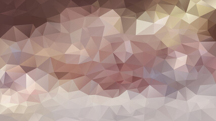 vector abstract irregular polygon background - triangle low poly pattern - color brown mauve taupe pink nude